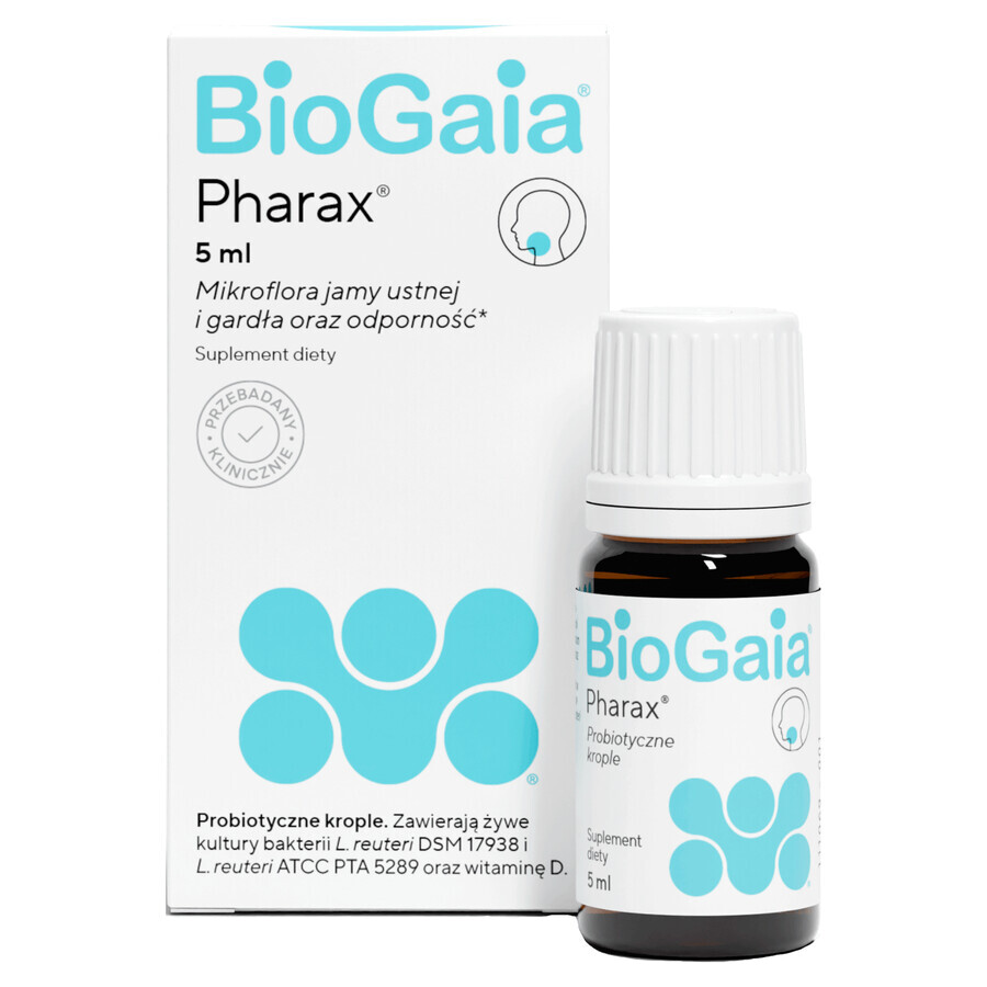 BioGaia Pharax, Tropfen für Kinder und Erwachsene, 5 ml