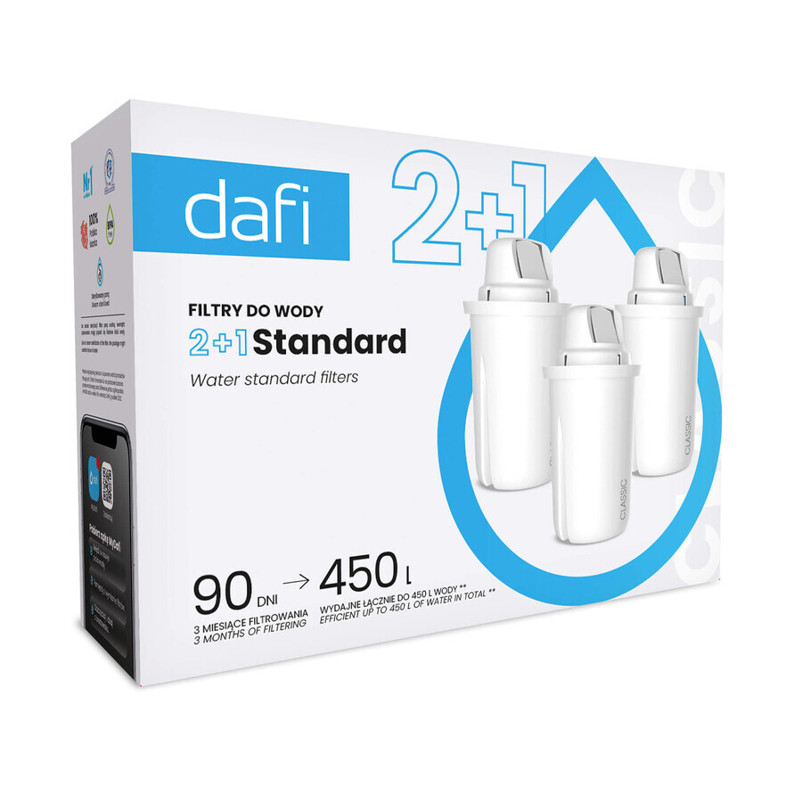 Dafi Classic, filter for pitcher, 3 pieces