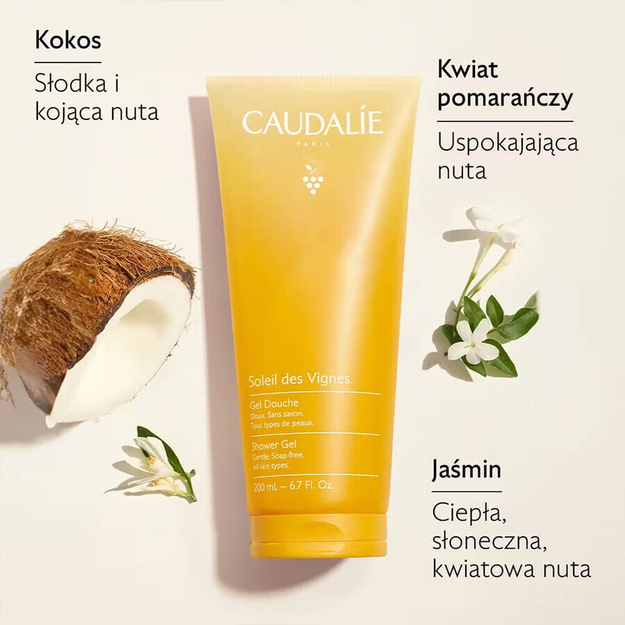 Caudalie Soleil des Vignes shower gel, 200 ml