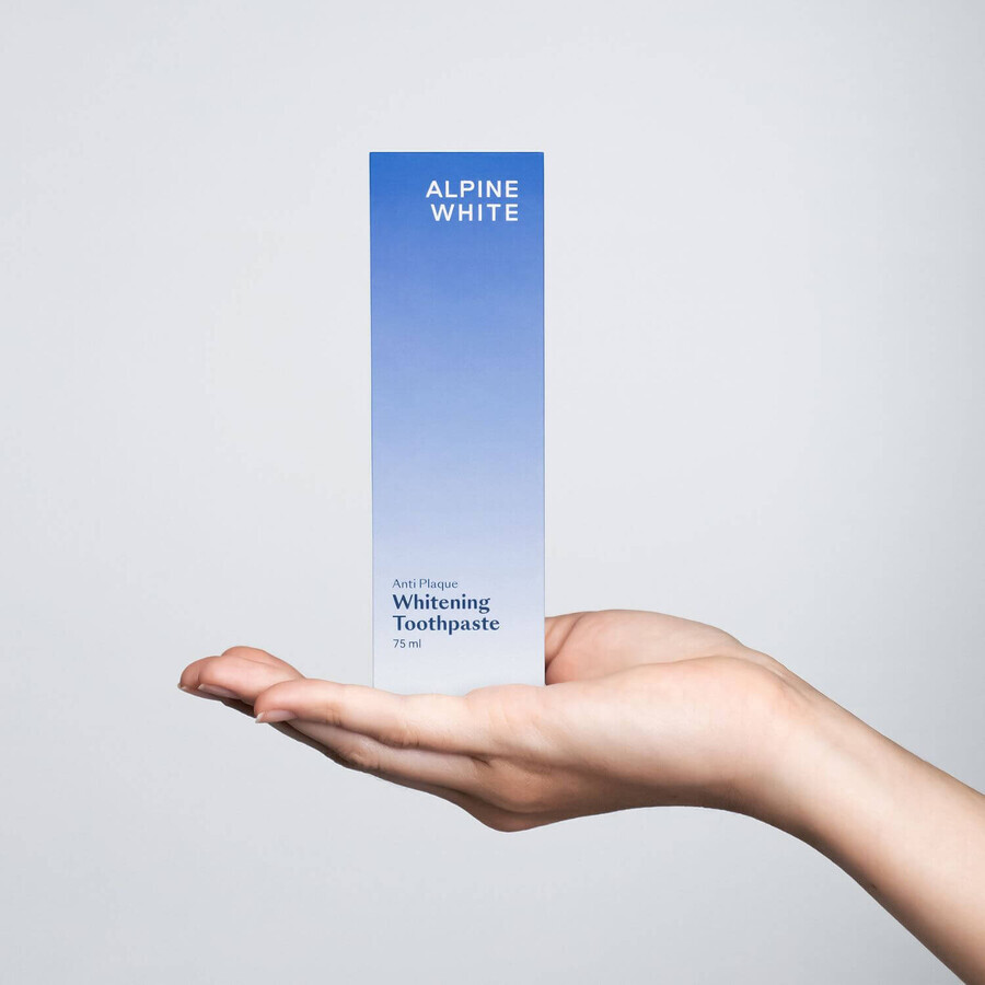 Alpine White Anti Plaque, whitening tandpasta tegen tandplak, 75 ml