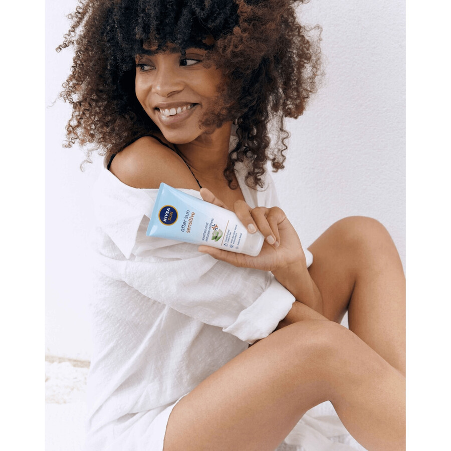 Nivea Sun Kids Protect & Care 5en1, spray de protección solar para niños, FPS 50+, 200 ml + gel-crema calmante para después del sol, 175 ml + toalla de playa de regalo