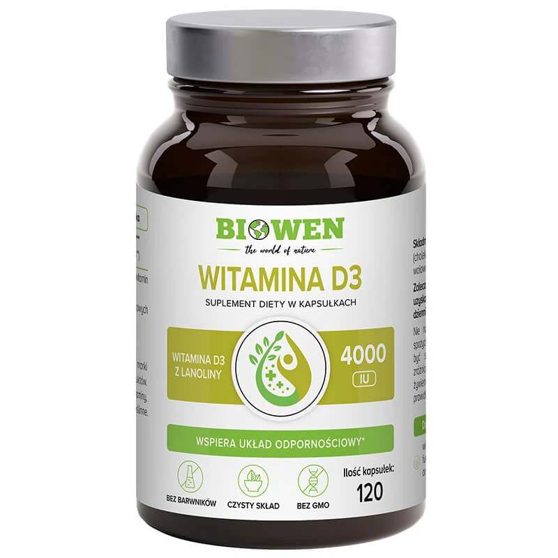 Biowen Vitamin D3, 120 capsules