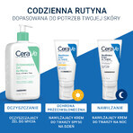 CeraVe set, hydraterende gezichtscrème met ceramiden, normale en droge huid, SPF 50, 52 ml + hydraterende crème-schuim gezichtswasgel, normale en droge huid, 236 ml