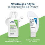 CeraVe set, hydraterende gezichtscrème met ceramiden, normale en droge huid, SPF 50, 52 ml + hydraterende crème-schuim gezichtswasgel, normale en droge huid, 236 ml