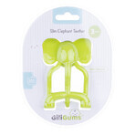 Dumel GiliGums, verzachtende bijtring, olifant, limoengroen, vanaf 3 maanden, 1 stuk