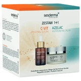 Kit Sesderma Azelac, crema hidratante, 50 ml + C-Vit, serum facial liposomado, 30 ml