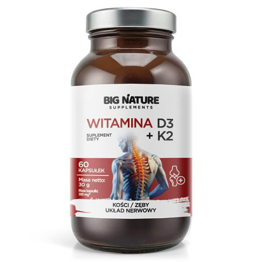 Big Nature Vitamina D3+K2, 60 capsule