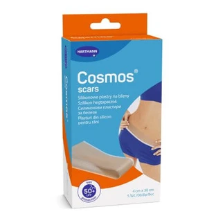Scar care plasters Cosmos Scars, 4 cm x 30 cm, 5 pieces, Hartmann