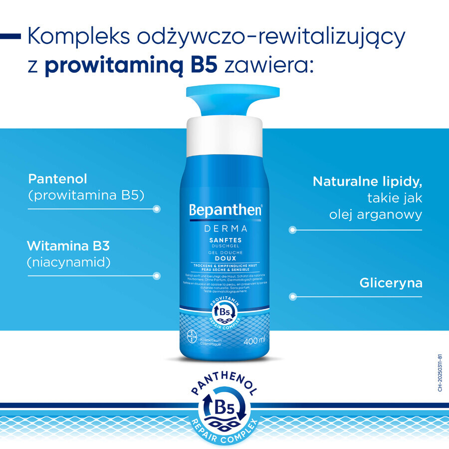 Bepanthen Derma, douchegel, 400 ml