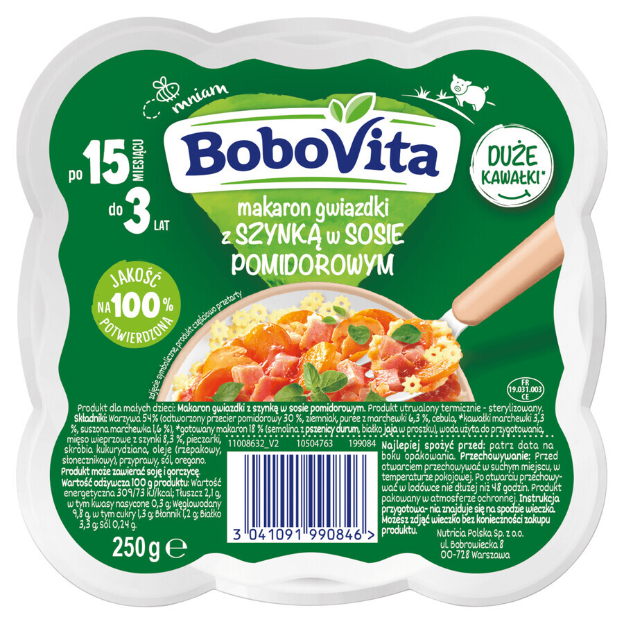Juego de galletas BoboVita Pig Peppa Wheat, después de 1 año, 150 g + almuerzo, 3 x 250 g