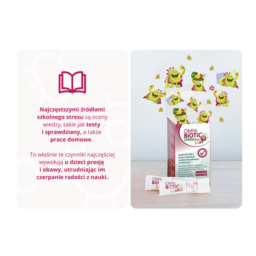 OmniBiotic Stress Repair 9 Kids, de la 3 ani, 28 pliculețe