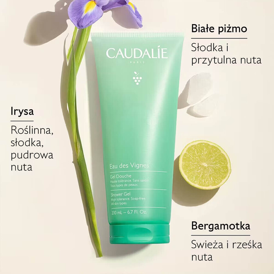 Caudalie Eau des Vignes, gel de duș, 200 ml