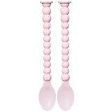 Luu Kids, juego de cucharas para comer, Velvet Blush, a partir de 6 meses, 2 piezas