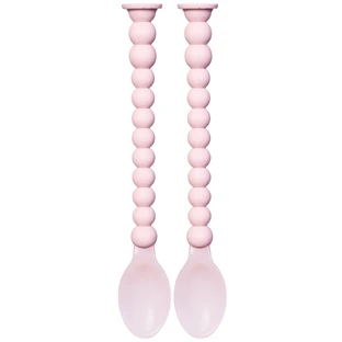 Luu Kids, Feeding Spoon Set, Velvet Blush, from 6 months, 2 pieces