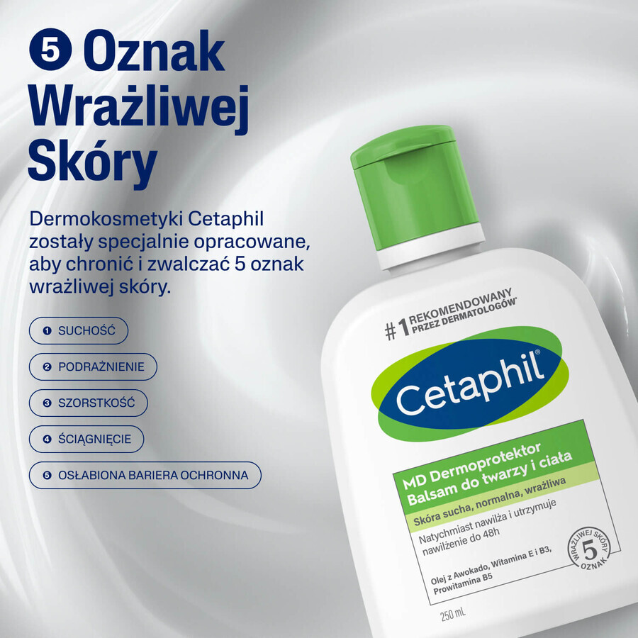 Cetaphil Cleansing and Moisturizing Set, Micellar emulsion for sensitive skin cleansing, 500 ml + moisturizing lotion for face and body, 500 ml