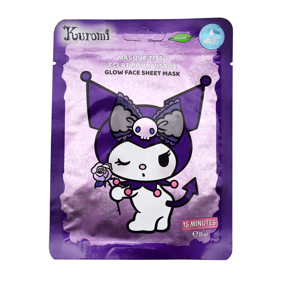 Hello Kitty Kuromi shimmering face mask, 25 ml, Take Care