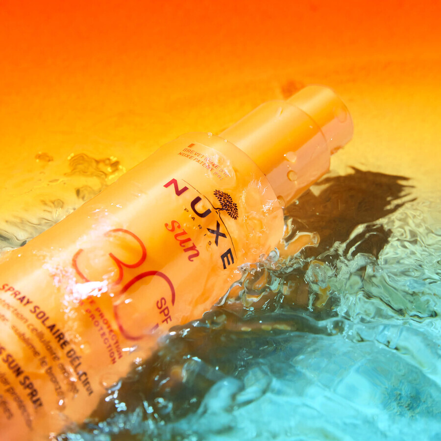 Nuxe Sun, lozione abbronzante viso e corpo, spray, SPF 30, 150 ml + borsa da spiaggia in omaggio Nuxe Sun, lozione abbronzante viso e corpo, spray, SPF 30, 150 ml + borsa da spiaggia in omaggio