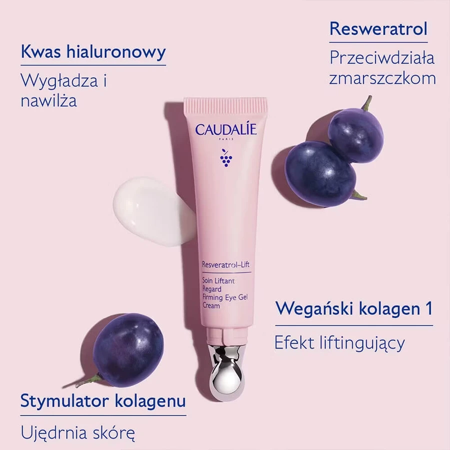 Caudalie Resveratrol-Lift, crema lifting contorno de ojos, 15 ml
