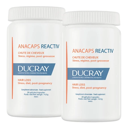 Set Ducray Anacaps Reactiv, 2 x 30 capsules