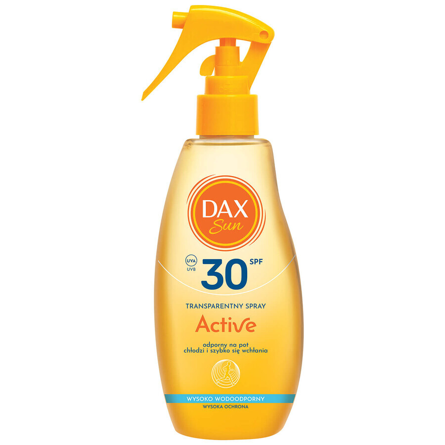 DAX Sun, spray protector transparente, activo, FPS 30, 200 ml