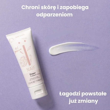Naif Baby & Kids, crema para la dermatitis del pañal para bebés y niños desde el primer día, 75 ml