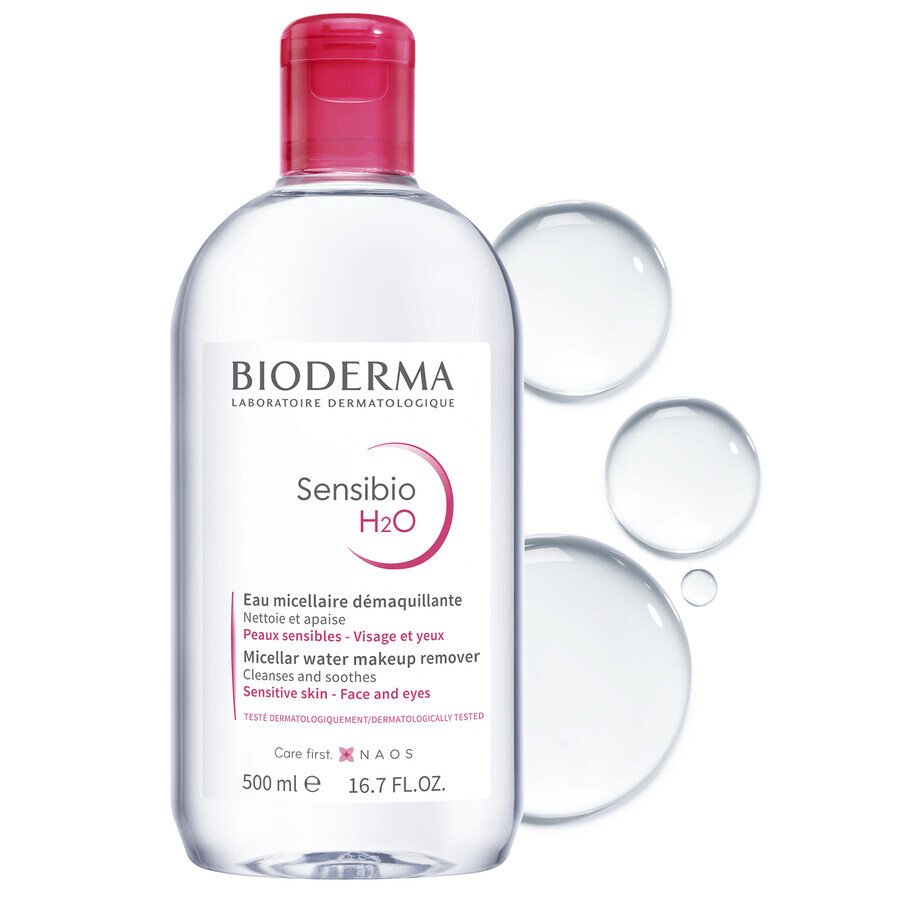 Bioderma Sensibio H2O, micellar water, sensitive skin, 500 ml
