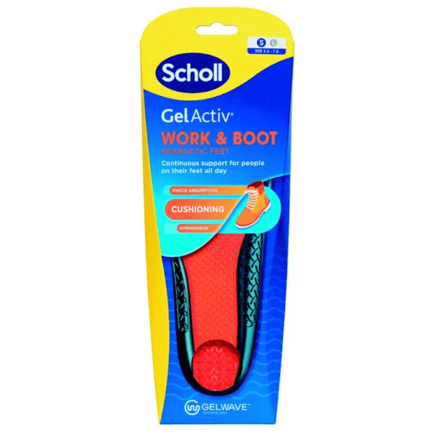 Chaussons de travail et de bottes Activ Gel Activ Gel, taille S, 1 paire, Scholl