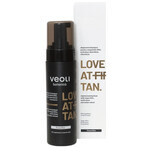 Veoli Botanica Love At First Tan, schiuma abbronzante express con DHA vegano, eritrulosio ed estratto d'ambra, Cocoa Kiss, 200 ml