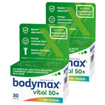 Bodymax Vital 50+ set, 30 tablets + 30 tablets for 1 penny