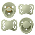 Lätzchen Try-It Collection Set, Schnuller, Gummi und Silikon, Größe 1, 0-6 Monate, Sage, 4 Stück