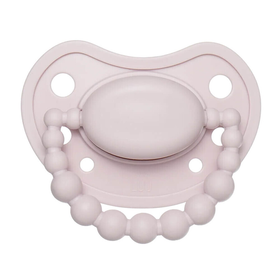 Luu Kids, pacifier, positioning, silicone, Blueberry Shake, from 6 months, 1 piece