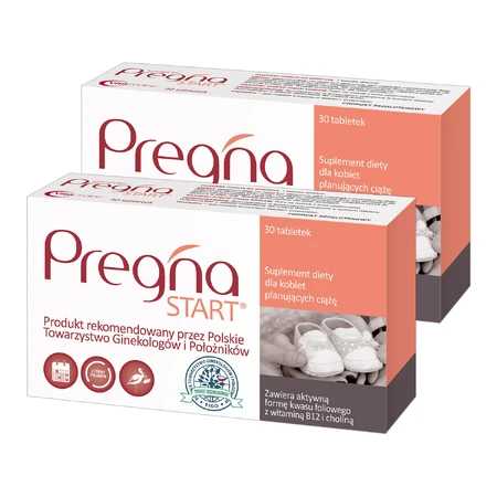 Pregna Start-kit, voor vrouwen die een zwangerschap plannen, 2 x 30 tabletten