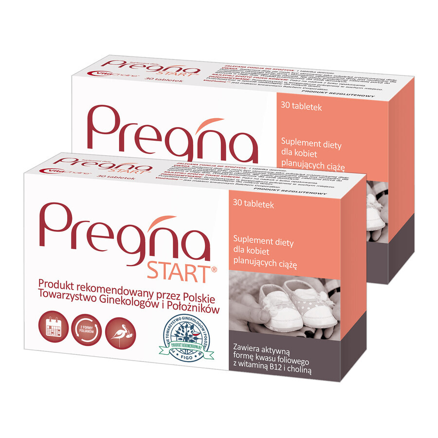 Pregna Start kit, for women planning pregnancy, 2 x 30 tablets
