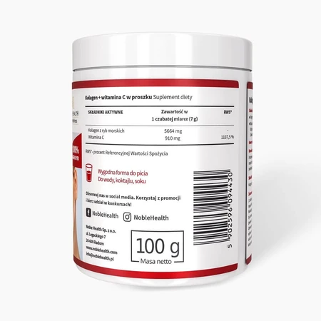 Noble Health Collagen + Vitamin C, 100 g
