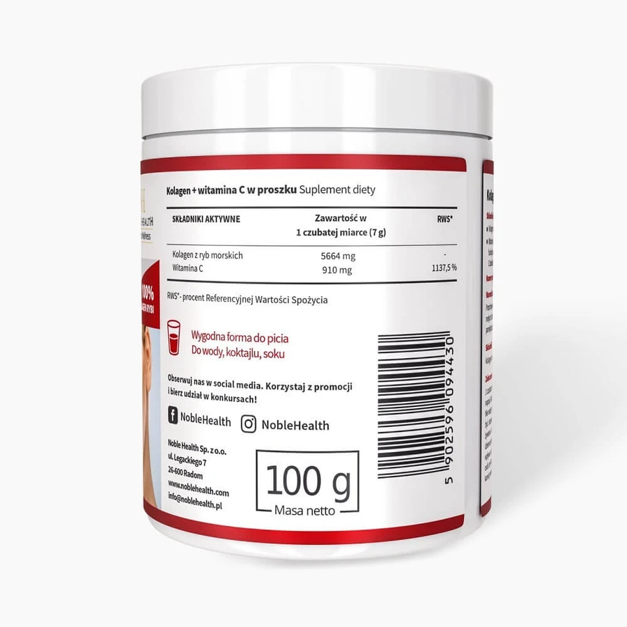 Noble Health Collagen + Vitamin C, 100 g