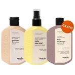 Resibo Glossom set, haarolie masker, 100 ml + haargroeistimulerende haarbehandeling, 90 ml + regenererende haarconditioner, 100 ml gratis