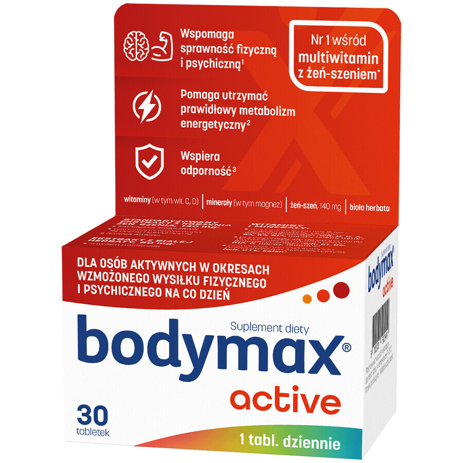 Set Bodymax Active, 30 comprimidos + 30 comprimidos por 1 penique