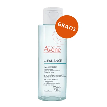 Avene Cleanance, Reinigungsgel für Gesicht und Körper, fettige, zu Unreinheiten neigende Haut, 400 ml + Mizellenwasser für Gesicht und Augen, 100 ml gratis