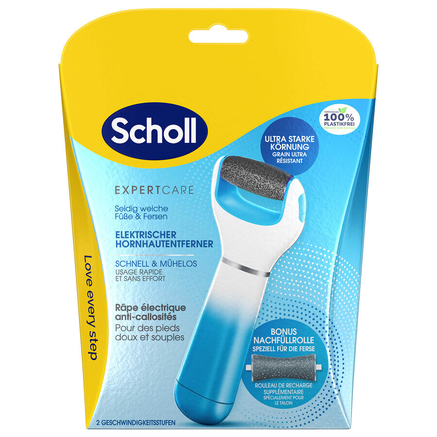 Scholl Expert Care, elektronische Fußfeile mit 2 Köpfen