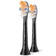 Philips, replacement tips for Sonicare A3 Premium All-in-One sonic toothbrush, black, 2 pieces