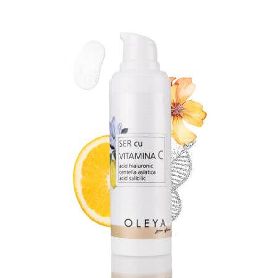 Sérum à la vitamine C, à l'acide salicylique et à l'acide hyaluronique, 30 ml, Oleya