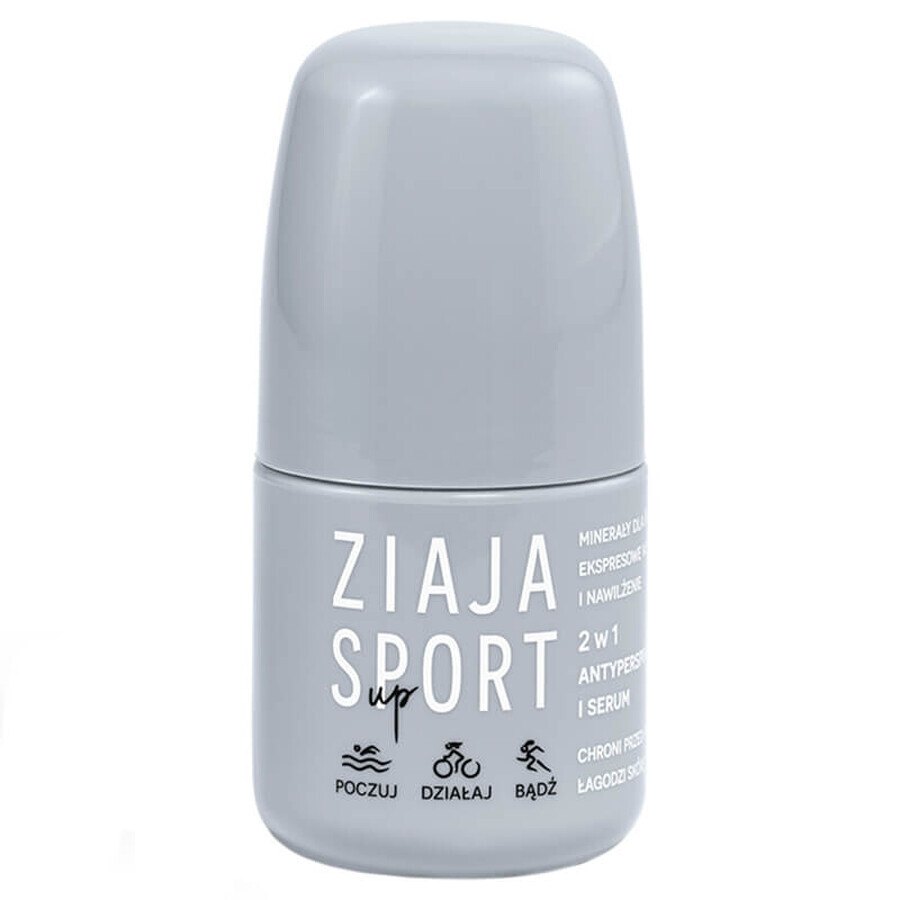 Ziaja Sport Up, antitranspirant et sérum 2en1, 60 ml