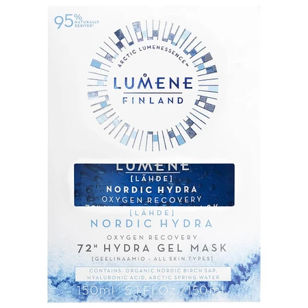 Lumene Nordic Hydra Lahde, masque gel oxygénant et hydratant 72h, 150ml