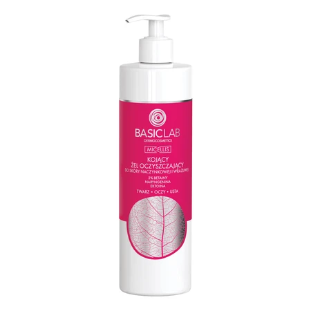 BasicLab Micellis, beruhigendes Reinigungsgel für vaskuläre und empfindliche Haut, 300 ml