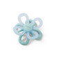 BabyOno, silicone teether, flower, blue, from birth, 1 piece