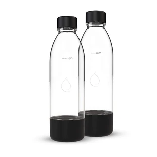 Dafi PushAir, koolzuurfles, zwart, 0,7 l, 2 stuks