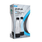 Dafi PushAir, Karbonisatorflasche, schwarz, 0,7 l, 2 Stück