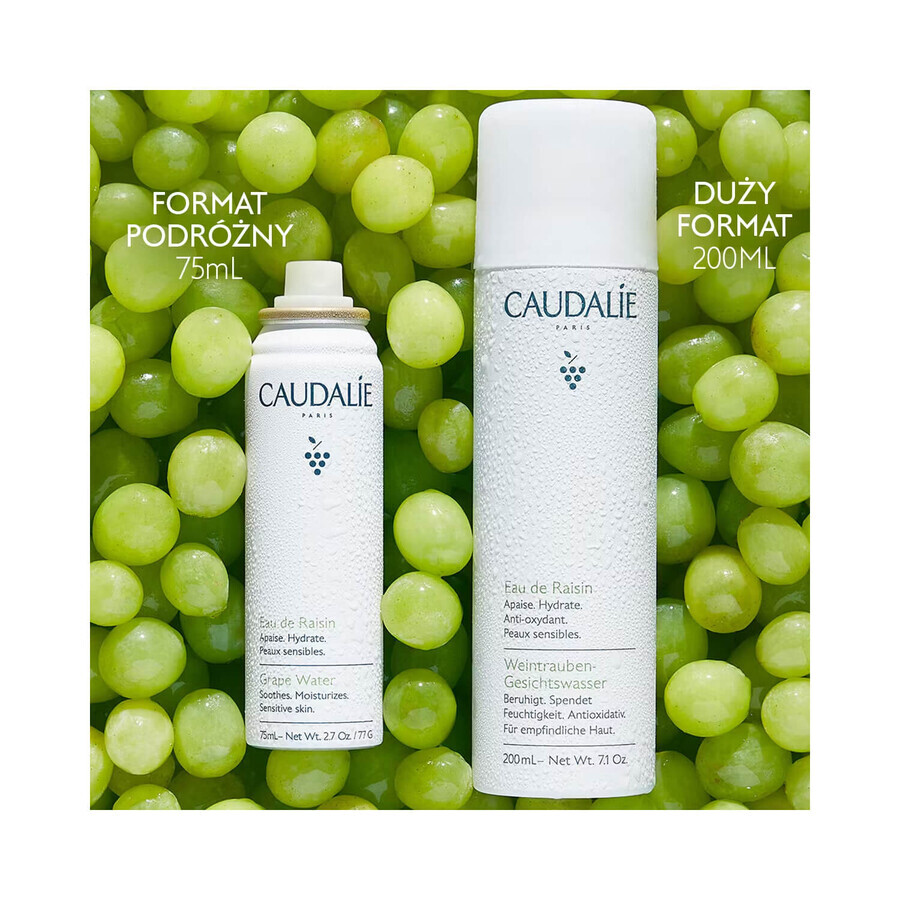 Caudalie Eau De Raisin, apă de struguri, 75 ml