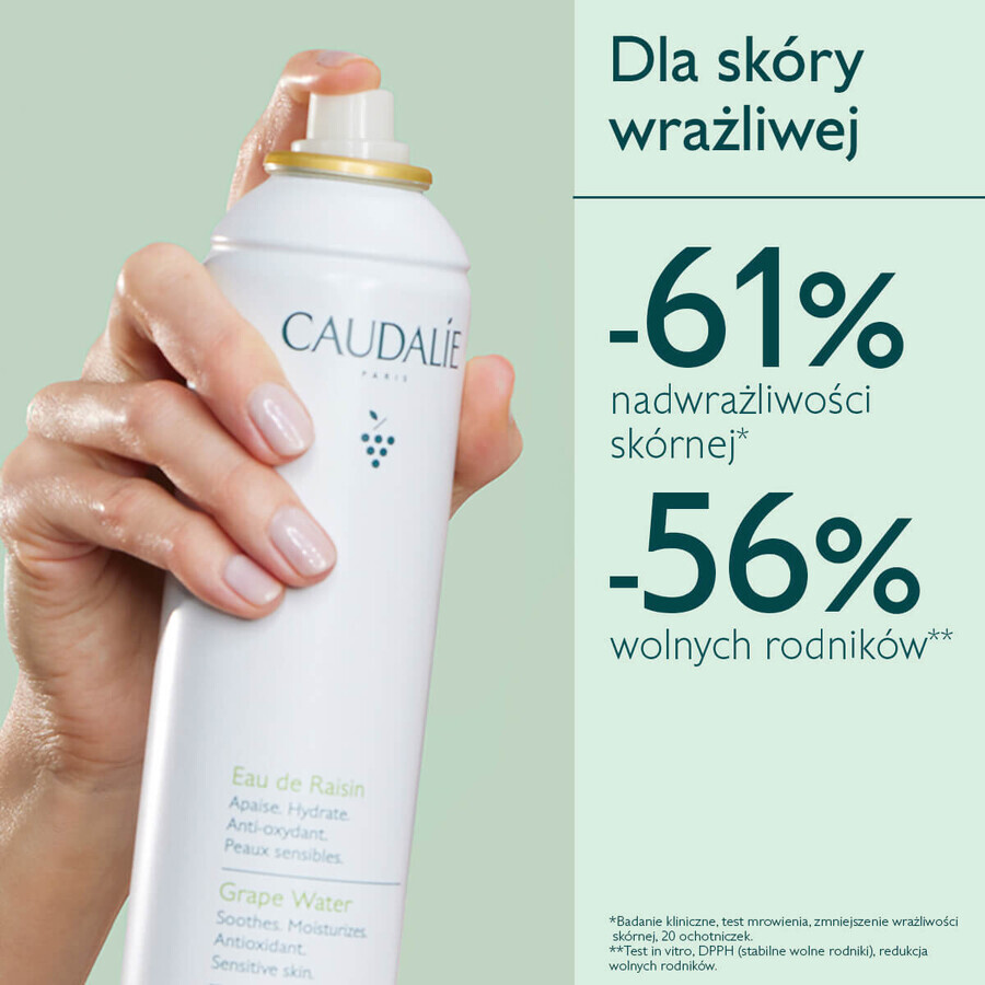 Caudalie Eau De Raisin, apă de struguri, 75 ml