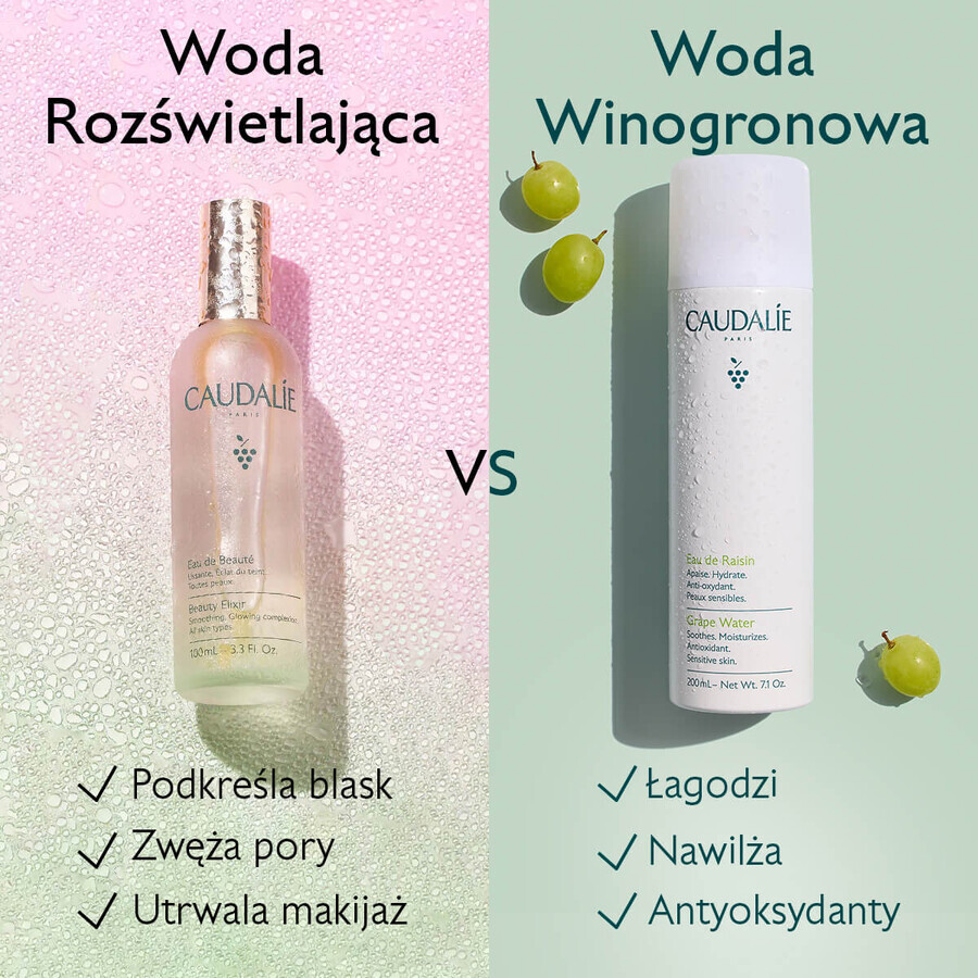 Caudalie Eau De Raisin, apă de struguri, 75 ml